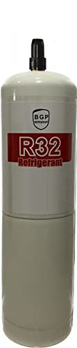 Gas R32 Ecologico Refrigerante R32 Organico 800Gr NETO Para Aire Acondicionado, Rosca 1/2 apertura lado izquierdo