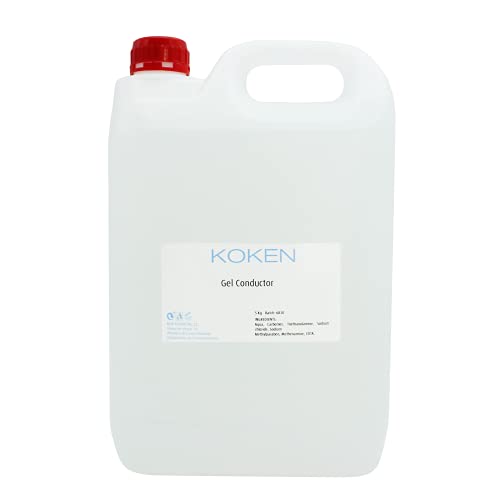 KOKEN - Gel Conductor Ultrasonidos 5L - Uso Profesional para Ultrasonidos, Electroterapia, Radiofrecuencia Gran Eficacia