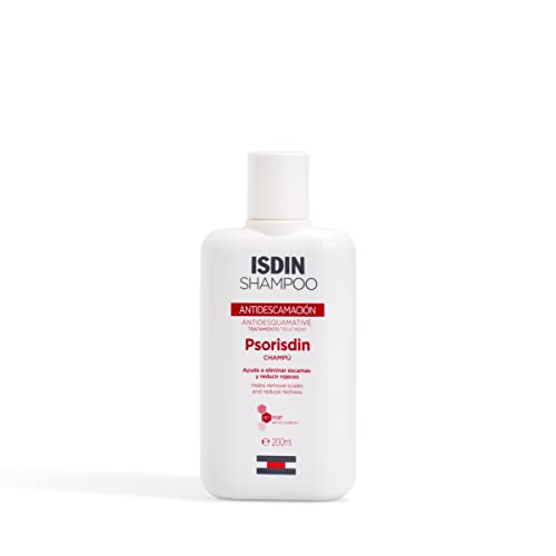 Isdin Psorisdin Control Champú, Elimina escamas y Reduce Rojeces del Cuero Cabelludo de Personas con Psoriasis, 200 ml (Paquete de 1)