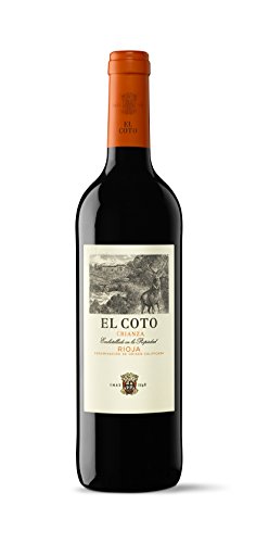 El Coto Crianza - Vino Tinto DOC Rioja, Variedad Tempranillo, Redondo, Afrutado, Equilibrado, 750 ml