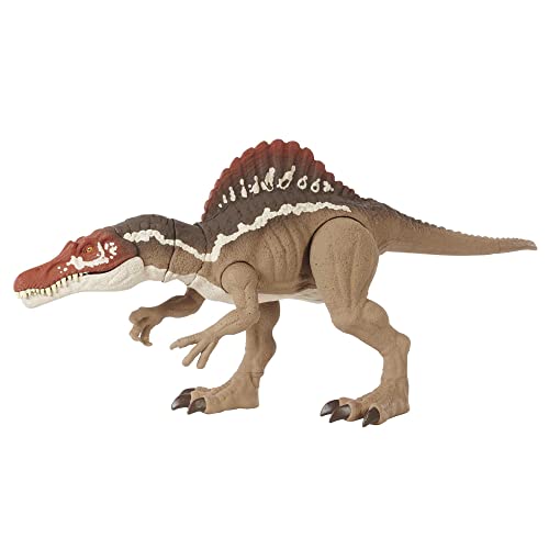 Jurassic World Spinosaurus masticador Dinosaurio articulado, figura de juguete para niños (Mattel HCK57)