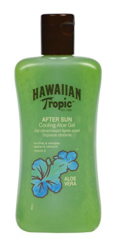 Hawaiian Tropic After Sun Cooling Aloe Gel - Gel de Aloe Vera para piel irritada por el sol, hipoalergénico y dermatológicamente probado, formato 200 ml
