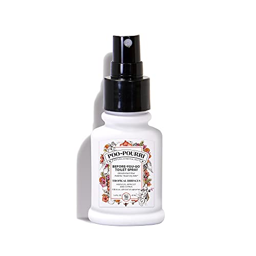 Poo-Pourri Toilet Spray Tropical Hibiscus 41 ml. refreshing blend of hibiscus, apricot and citrus natural essential oils