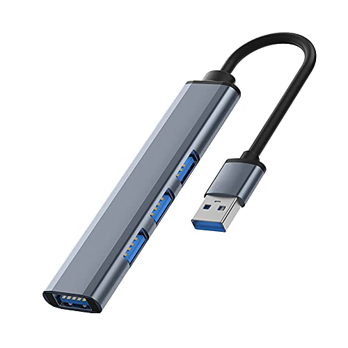 Hub USB 3.0 - con 4 Puertos Extensor con 1 USB 3.0 & 3 USB 2.0 Conector Multi USB a Macbook Pro/Air, Xbox, Windows, iOS, Android, Vista, Puerto Multiple para pc