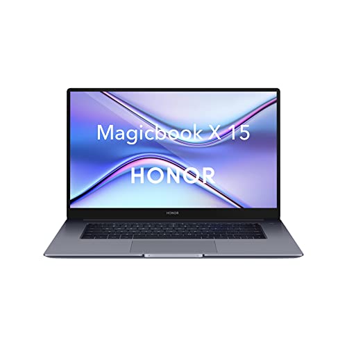 HONOR MagicBook X15 - Ordenador Portátil Ultrafino de 15.6' FullHD (Intel® Core™ i3-10110U, 8GB RAM, 256GB SSD, Windows 10) Laptop Space Grey - Teclado QWERTY español
