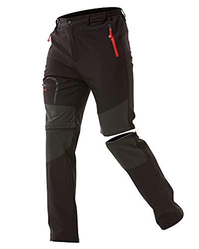 ZOEREA Pantalones Aire Libre de Hombre Convertible Pantalones Cortos Trekking Montaña Escalada Senderismo Secado Rápido Pantalón Funcionales