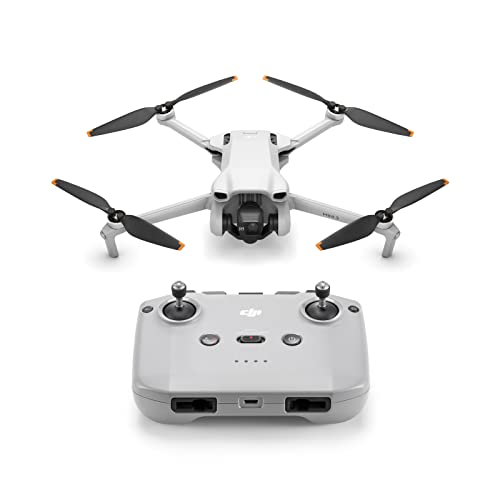 DJI Mini 3 – Dron Mini con cámara ligero y plegable con vídeo 4K HDR, 38 min de tiempo de vuelo, Grabación vertical y funciones inteligentes, con Mando a distancia