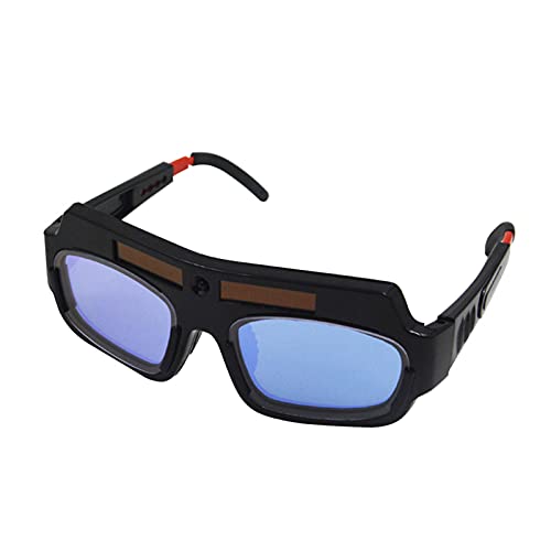 Weytoll Gafas de soldadura eléctricas con luz variable automática, gafas de protección contra la luz y los rayos ultravioleta