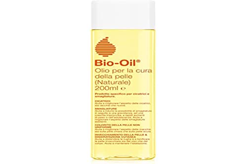 Bio-Oil Aceite para el cuidado de la piel natural, para el pelo, para cicatrices, para la piel seca y las manchas cutáneas, fórmula 100% natural, 200 ml