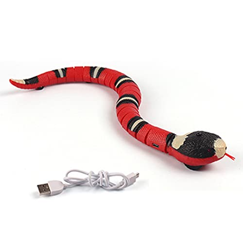 Serpiente de juguete eléctrico, sonajero con mando a distancia, juguete inteligente de serpiente, juguete interactivo, simulador de serpiente, USB