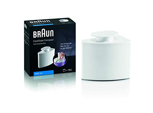 Braun Hogar BRSF001 Filtro antical Apto para Centro de Planchado CareStyle Compact, Mantenimiento y Durabilidad x5 de la Plancha, Plastic, Blanco