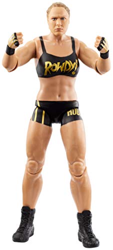 WWE - Figura de acción básica luchadora Ronda Rousey con accesorios de lucha Juguetes niños +6 años (Mattel GCB85)