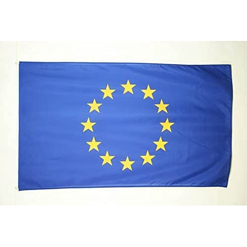 AZ FLAG Bandera de Europa 150x90cm - Bandera Union Europea - UU.EE 90 x 150 cm poliéster Ligero