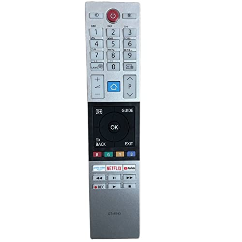 Nuevo ReemplazadoToshiba CT-8543 Mando a Distancia para Toshiba FHD UHD XUHD TV with Netflix Youtube Buttons - No se Necesita configuración TV Control Remoto