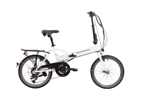 F.lli Schiano E- Sky 20' Bicicleta Eléctrica Plegable, Unisex Adulto, Blanca