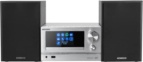 Kenwood M-7000S-S - Microcadena Color Plata, con Bluetooth, USB, CD y en Radio Dab + o FM