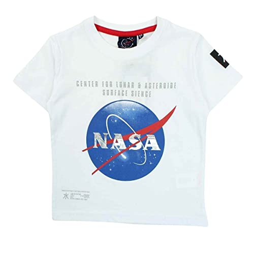 Nasa Gns4010 TMC S2-4a Camiseta, Blanco, 4 Años para Niños