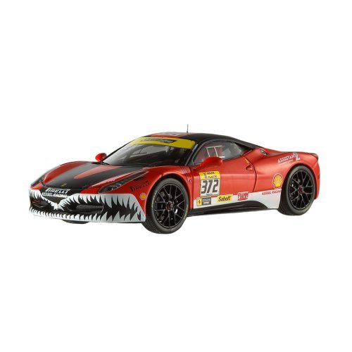 Hot Wheels X5506 Elite - Ferrari 458 Italia Challenge, escala 1/43, Color rojo/negro