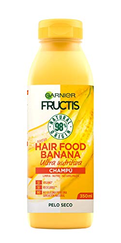 Garnier Fructis Champú Banana Nutritiva, Banana, 350 ml (Paquete de 1)