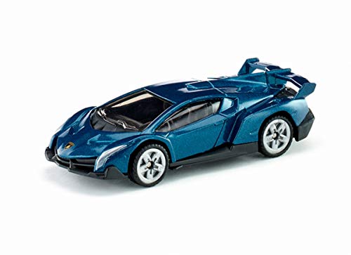 siku 1485, Lamborghini Veneno, Metal/Plástico, Vehículo de juguete para niños, Azul oscuro, Ruedas de goma
