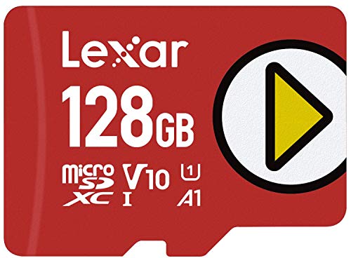 Lexar Play Tarjeta Micro SD 128 GB, microSDXC UHS-I, hasta 150MB/s de Lectura, Microsd Compatible con Nintendo Switch, telefono y tableta (LMSPLAY128G-BNNAG)