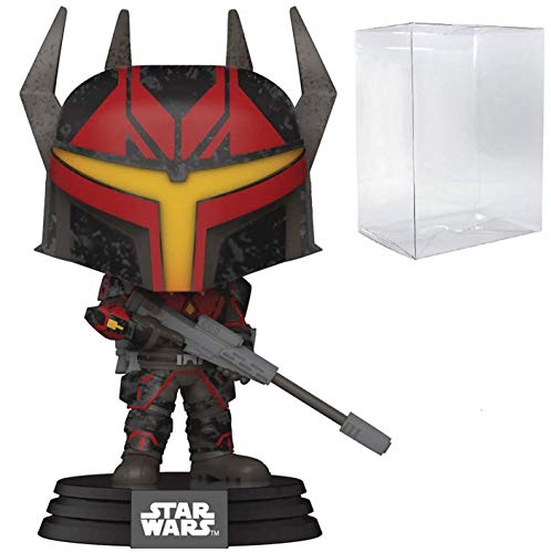 POP Figura de vinilo de Star Wars: Clone Wars - Gar Saxon Funko Pop! (con funda protectora compatible con caja de pop)