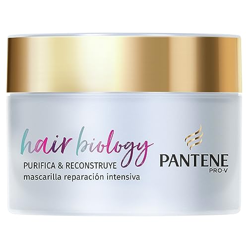 Pantene Pro-V Hair Biology Purifica & Reconstruye Mascarilla 160 ml, Para Raíces Grasas Y Puntas Secas