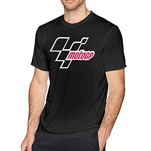 DJNGN Camiseta de Manga Corta con Cuello Redondo y Manga Corta para Hombre de Moto GP