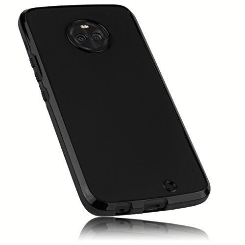 mumbi Funda compatible con Motorola Moto X4, negro