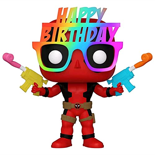 Funko Pop Marvel Birthday Glasses Deadpool