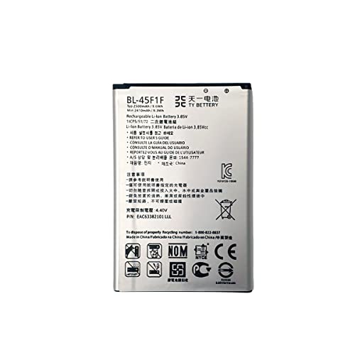 [TY BETTERY] Bateria Compatible con BL-45F1F LG K4 2017 /LG K8 /LG K8 2017 /LG K9 2018 / K10 Pro (M160, M153, M151, M200)