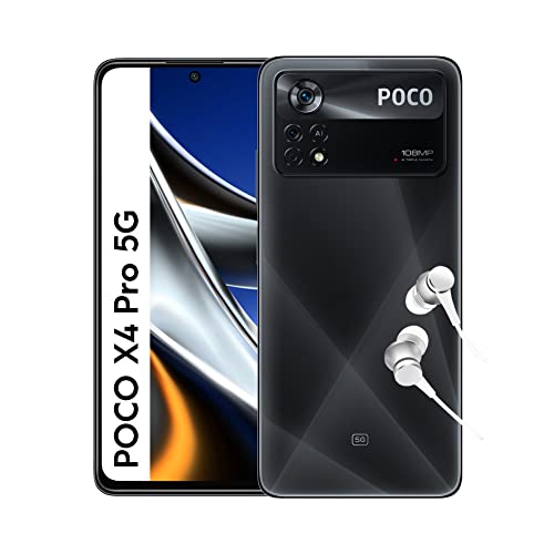 POCO X4 Pro 5G - Smartphone 6+128GB, Pantalla de 6.67” 120Hz AMOLED DotDisplay, Snapdragon 695, Triple Cámara de 108MP, 5000mAh, Laser Black (Versión ES + 3 años de garantía) con Alexa manos libres