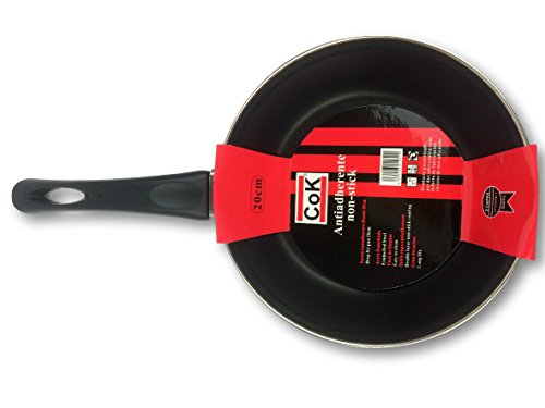 Cok CT12-Sartén (20 cm), Acero, Rojo/Negro, 30 x 20 x 30 cm