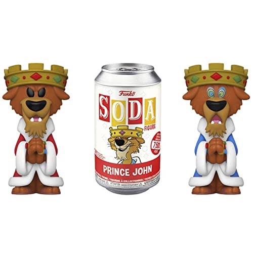 Funko Vinyl Soda: Robin Hood- Prince John w/Chase(IE) 1 in 6 Chance of Receiving a Chase Variant (Styles May Vary), 58317