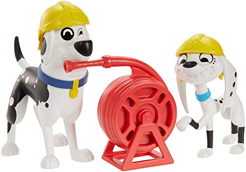 Disney 101 Dalmatian Street Parque de bomberos con figura Dolly y Papá perruno y accesorios, juguete niños +5 años (Mattel GBM38)