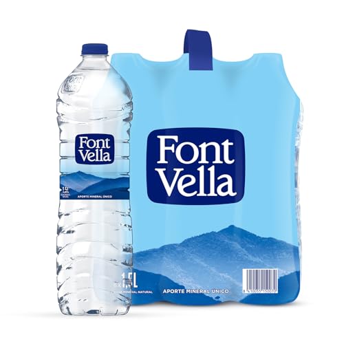 Font Vella Agua Mineral Natural, 6 x 1.5L