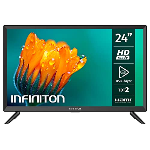 Televisor INFINITON INTV-24N33C - LED, 24', HD Ready. HDMI, USB, 400 CMP, Especial Caravanas 12V
