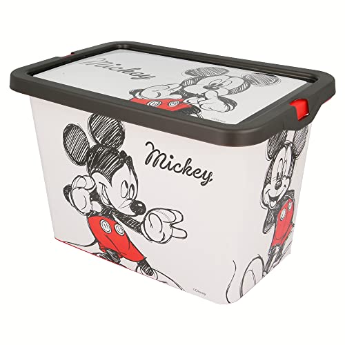 Caja De Almacenaje Con Cierre De Click De 7 Litros | Mickey Fancy