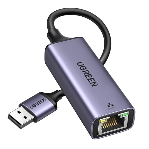 UGREEN Adaptador de Red USB 3.0 a Ethernet Gigabit 1000Mbps Compatible con Consola de Switch Adaptador USB a Rj45 Giga LAN Tarjeta de Externa para Xiaomi Mi Box S Macbook PC