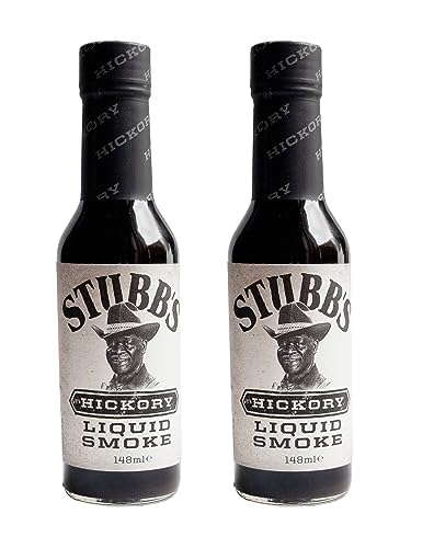 TLT FOODS - PACK 2 x Stubb's Hickory Liquid Smoke - Aditivo para salsas con aroma de humo de nogal (2x148 ml)