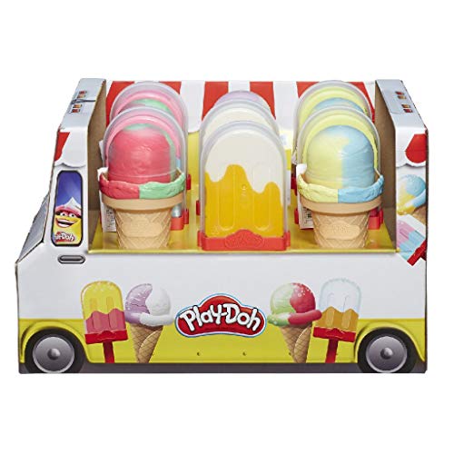 Hasbro-E5332EU40 Play Doh Moldea tu helado 10cm, Multicolor (E5332EU40) , color/modelo surtido, 1 unidad
