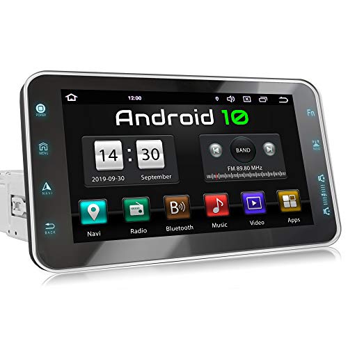 XOMAX XM-VA801 Radio de Coche con Android 10 I Quad Core, 2GB RAM, 32GB ROM I GPS I Soporte WiFi, 3G, 4G, Dab+, OBD2 I Bluetooth I 8'' Pantalla Táctil I USB, SD, RDS I 1 DIN
