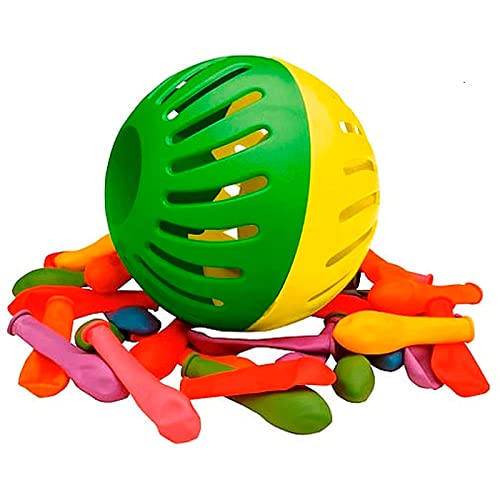 Acan Tradineur - Juego Splash Bomb con 50 Globos de Agua, balón Loco, Juguete de Agua para Exterior, Verano, niños, Ø 10 cm, Color Aleatorio