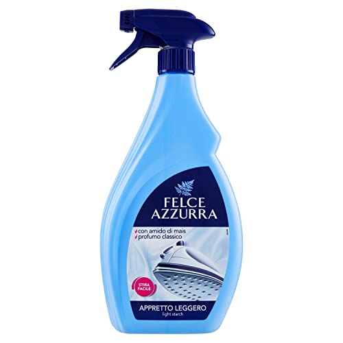 Felce Azzurra Bianco -Almidón ligero con perfume clásico para planchar ropa, 750 ml