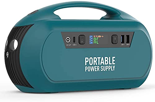 AUTOGEN Generador Solar Portátil 222 Wh/60000 mAh, Tomacorriente de CA de onda sinusoidal pura, PD 30W USB-C, Generador solar para CPAP, Camping al aire libre en RV / Van, Emergencia.