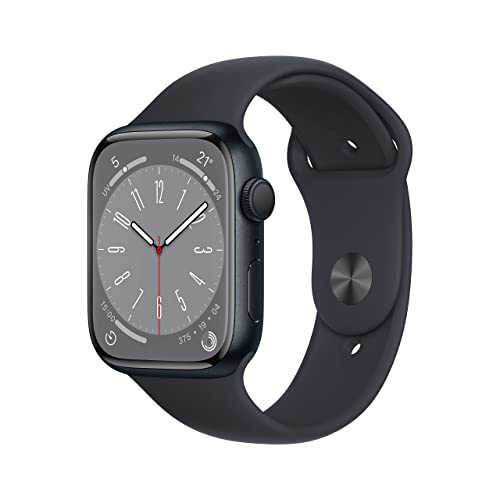 Apple Watch Series 8 (GPS, 45mm) Caja de Aluminio Color Medianoche con Correa Deportiva Color Medianoche (Reacondicionado)