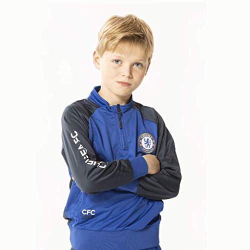 Chelsea F.C. Chándal completo con pantalón y chaqueta réplica original con licencia oficial – Tallas de niño (5/6 años)