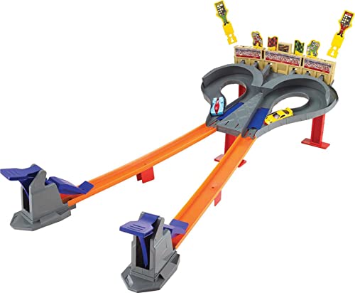 Hot Wheels - Pista dúo de carreras, pistas de coches de juguete (Mattel CDL49)