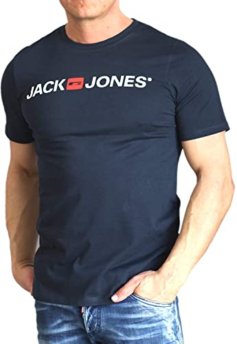 Jack & Jones Jjecorp Logo tee SS Crew Neck Noos T-Shirt, Navy Blazer, XL para Hombre