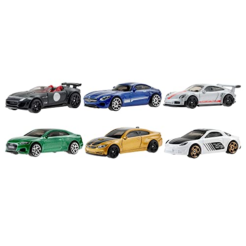 Hot Wheels Multipack clásicos europeos, pack coches de juguete de colección (Mattel HDH51)